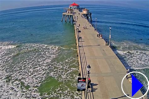 The pier was built using much of the same 1914 design. . Huntington beach pier cam